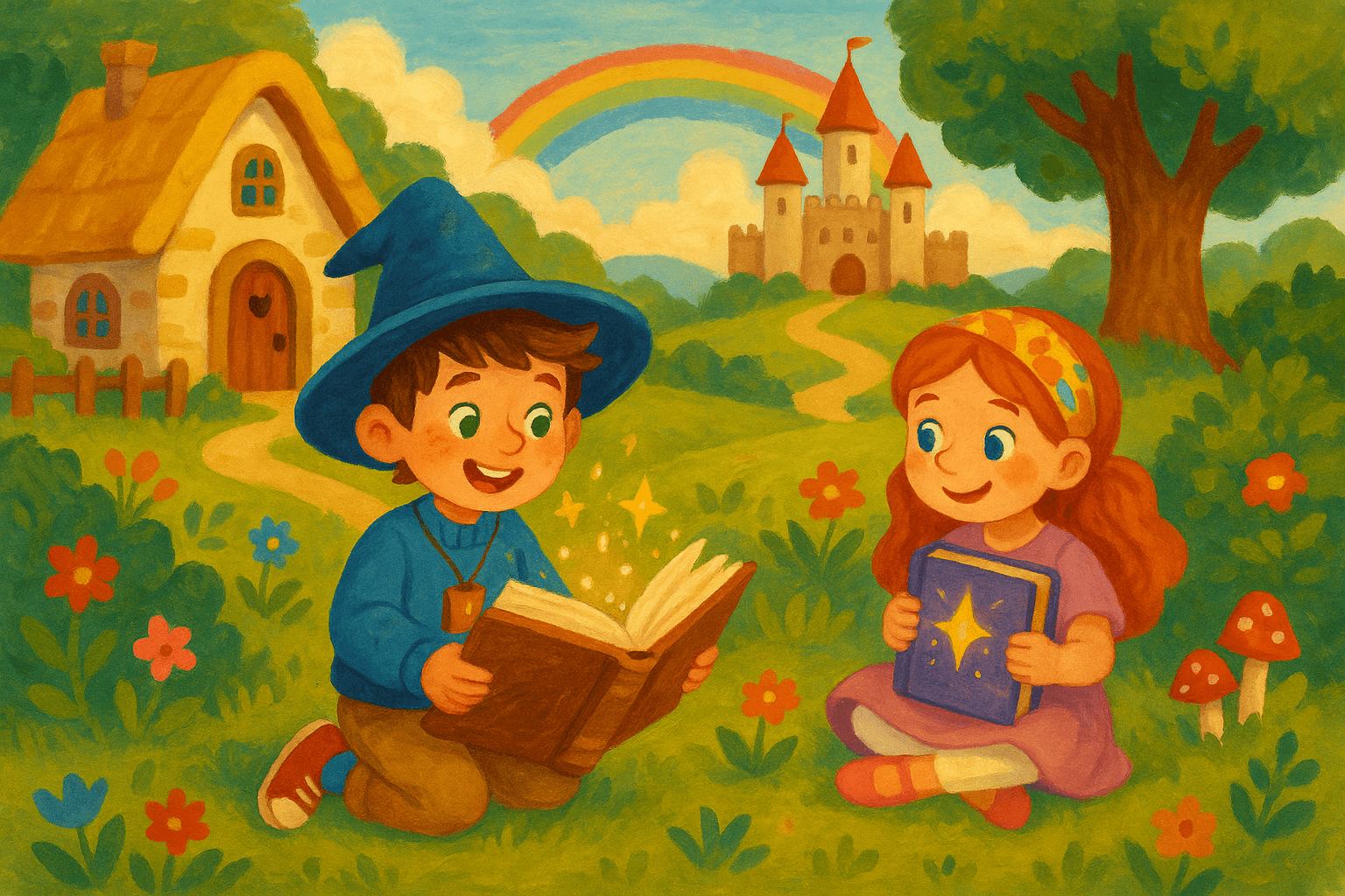 Cover image for Twin Tales of Magic Books