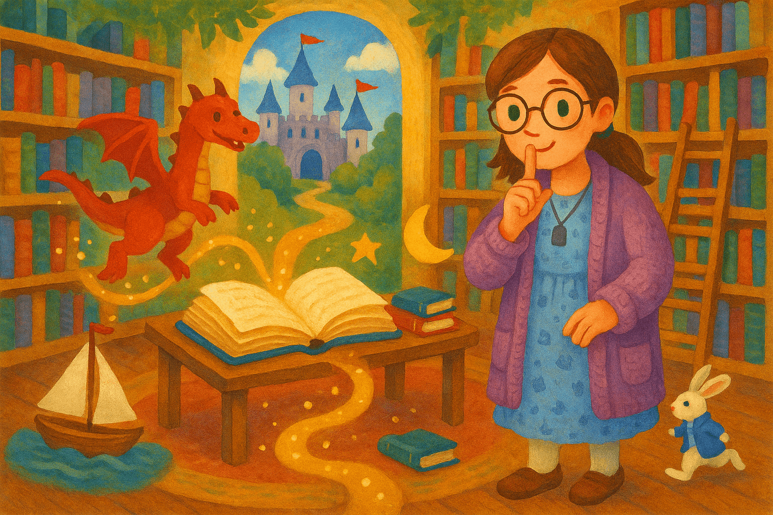 Cover image for Whimsical Library Adventures