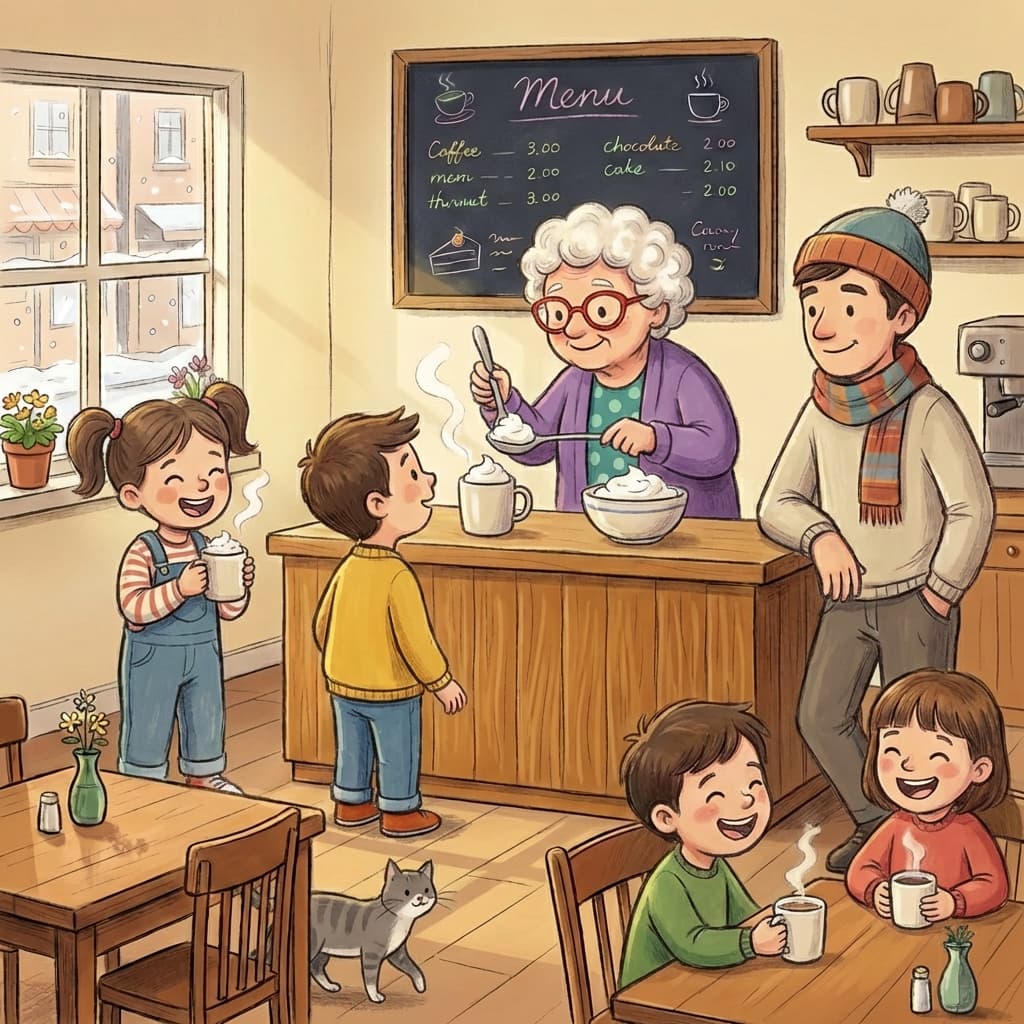 Scene 2: Hot Cocoa Cafe Helper