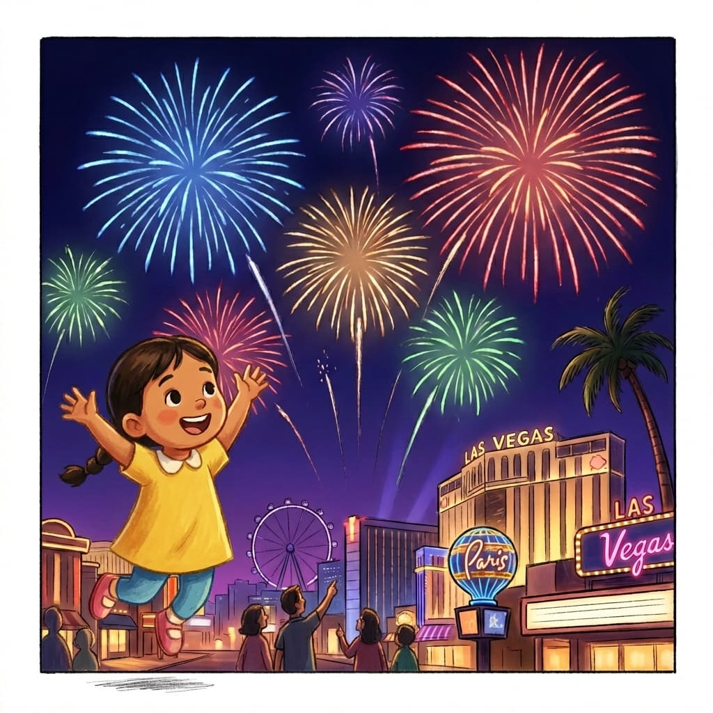 Fireworks in Las Vegas